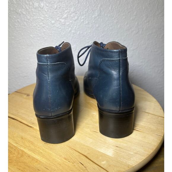 Easy Spirit Dark Blue Leather Booties size 9-9.5 - Picture 3 of 7